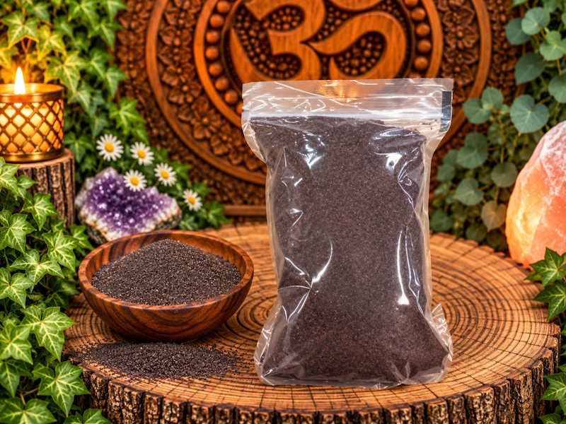 Sal Himalaya negra Grano fino 1 kg